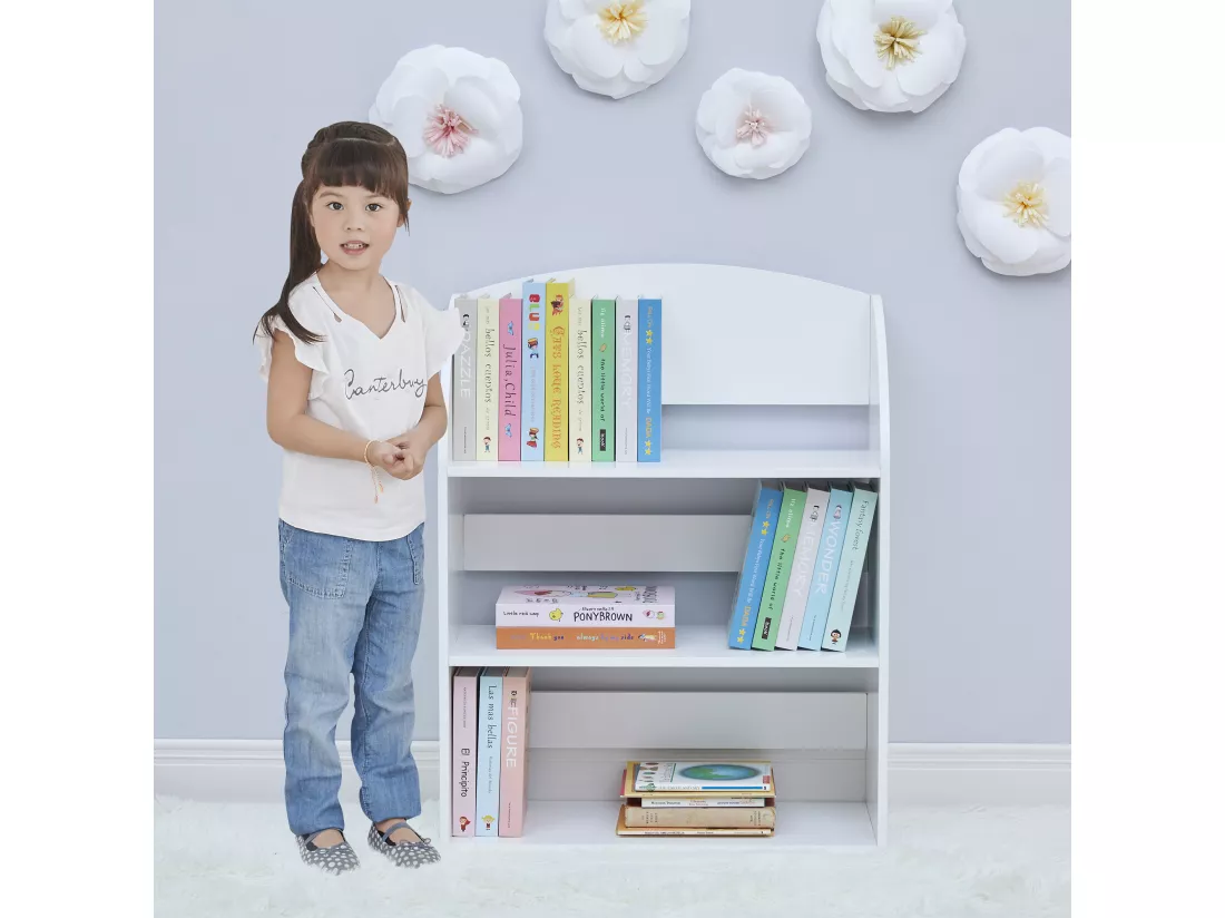 Fantasy Fields - Plain Kids 3 Shelf Bibliothèque - Blanc