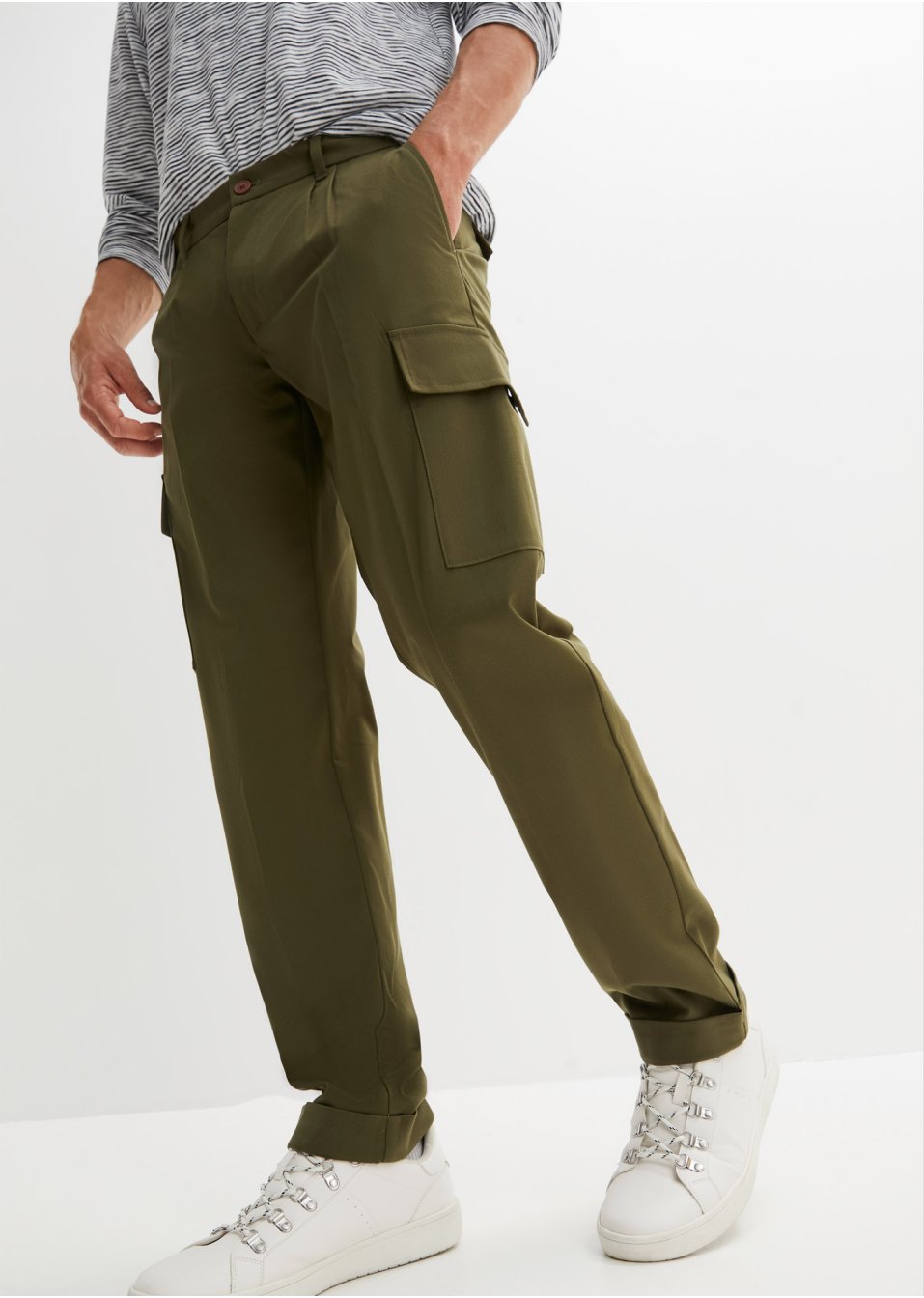 Pantalon cargo à pinces