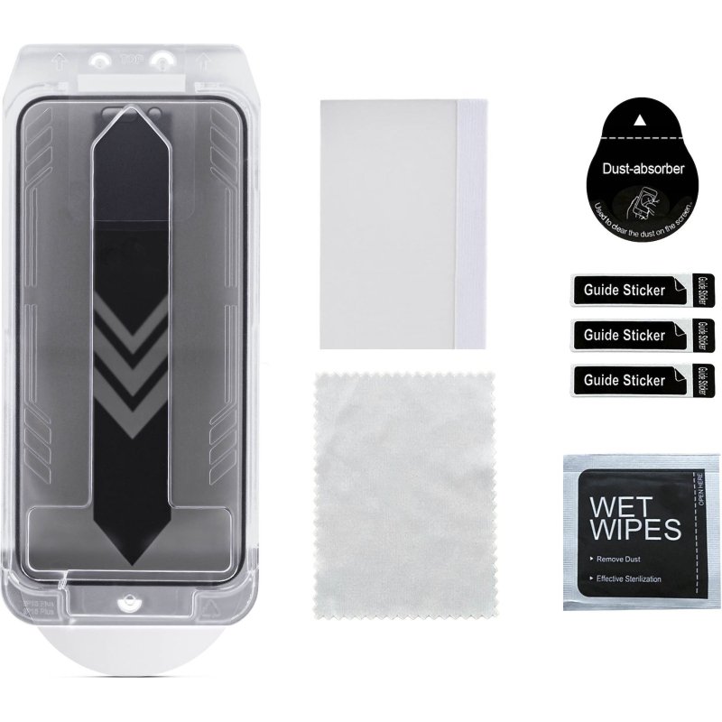 StarTech.com Filtre de Confidentialité pour iPhone 16 Plus à 4 Directions et 360°, Supporte l'Orientation Portrait/Paysage, Tactile, Protection en Verre Trempé, Filtre à 4 Directions, TAA