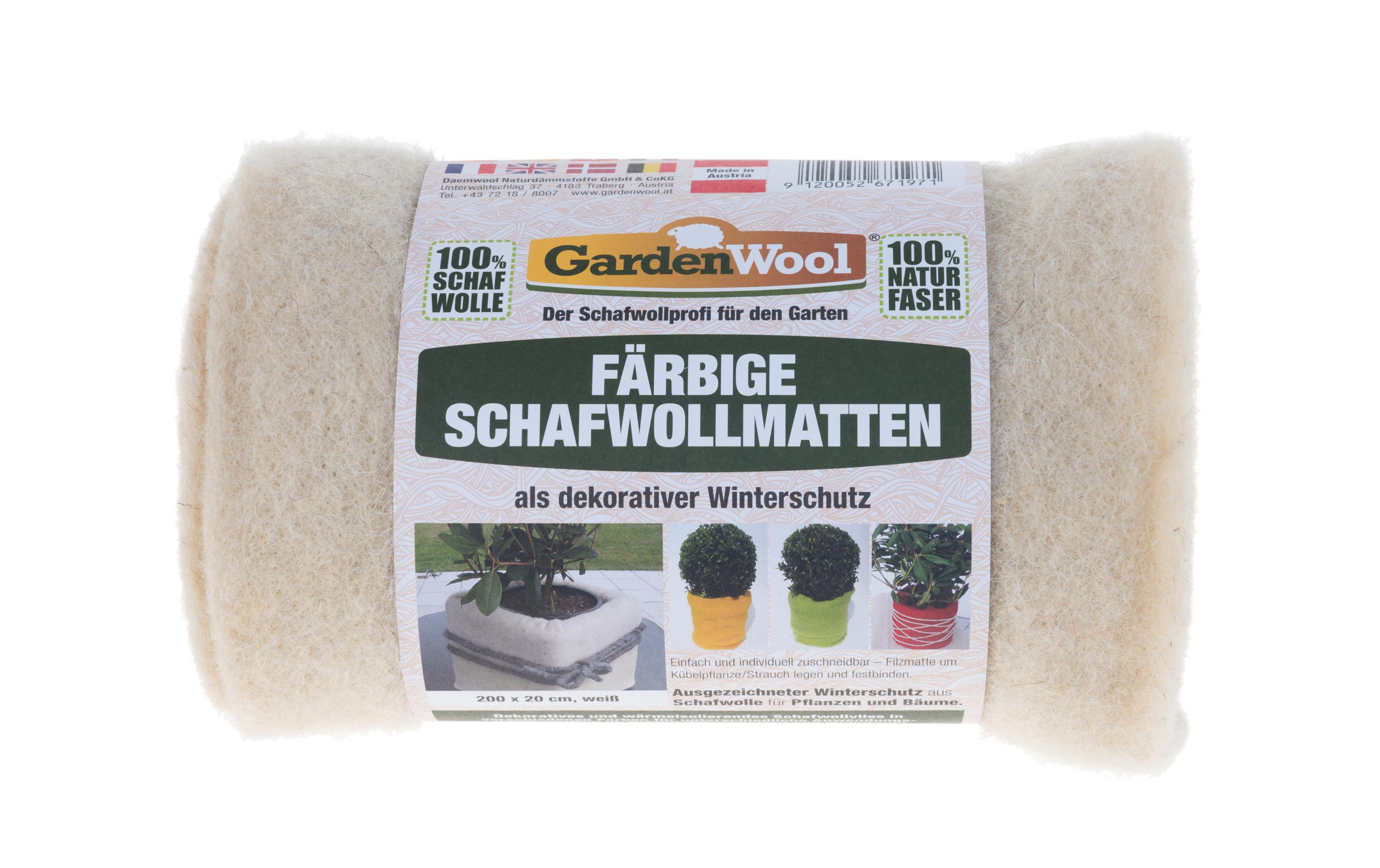 Winterschutz-Matte 2 x 0,2 m WeissWinterschutz für Bäume, Sträucher und Topfpflanzen