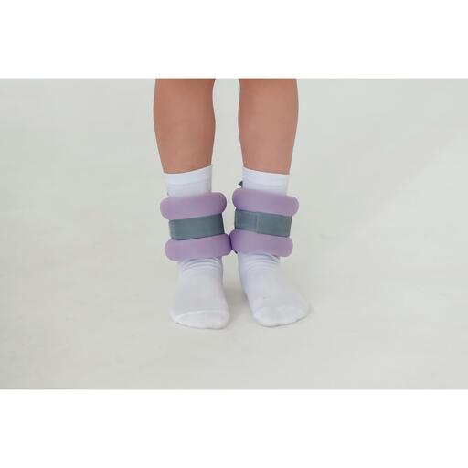 Pesos de tornozelo e pulso em neoprene índigo, 2 x 0,3 kg