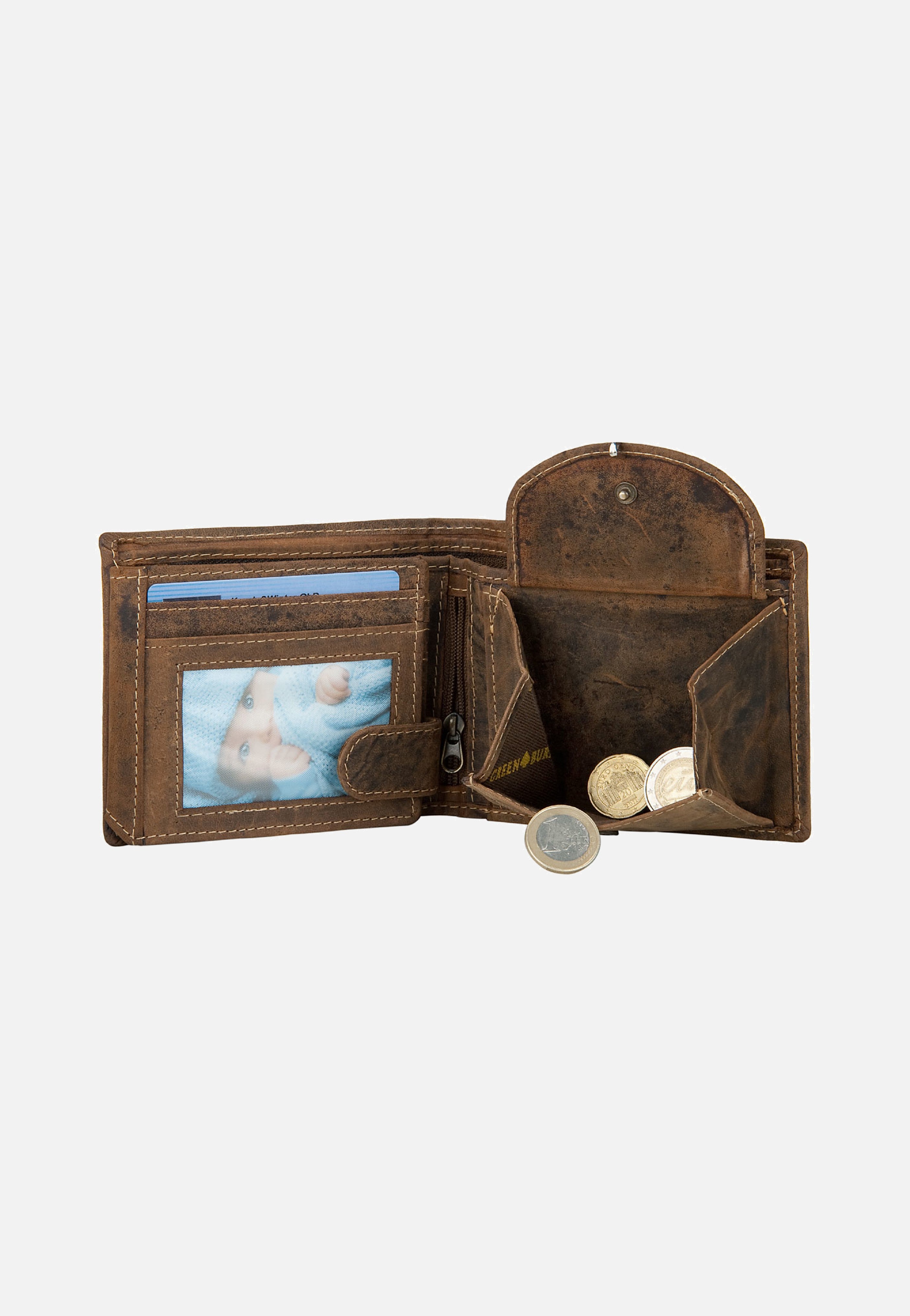 Vintage Save Sattelbraun - Portemonnaie