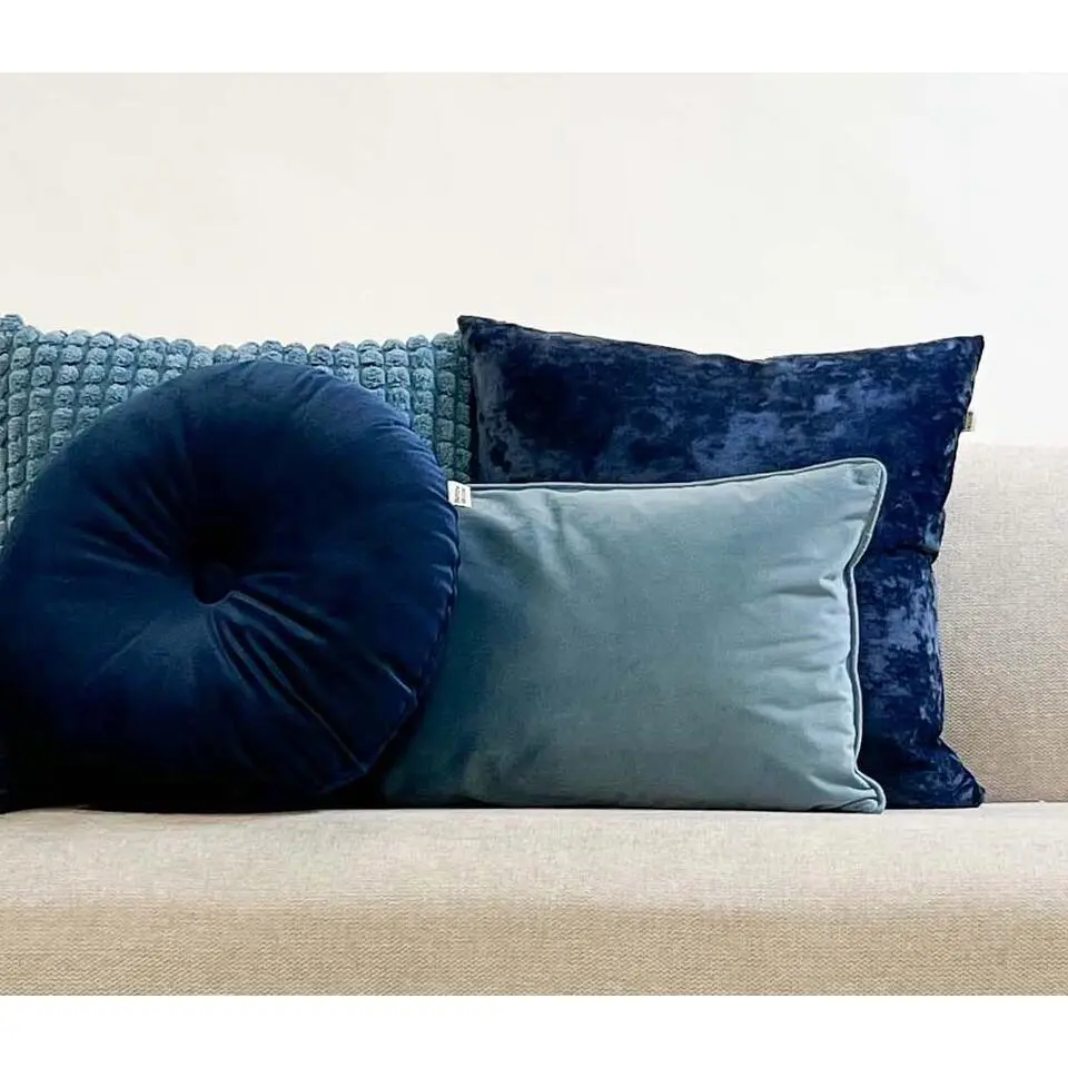 Sierkussen Olly - Insignia Blue - Ø40 cm