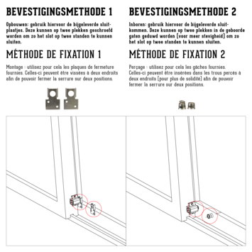 Handson drukcilinder oplegslot wit