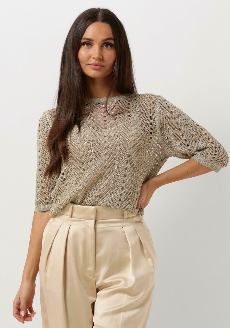TWINSET MILANO gouden twinset milano trui knitted sweater