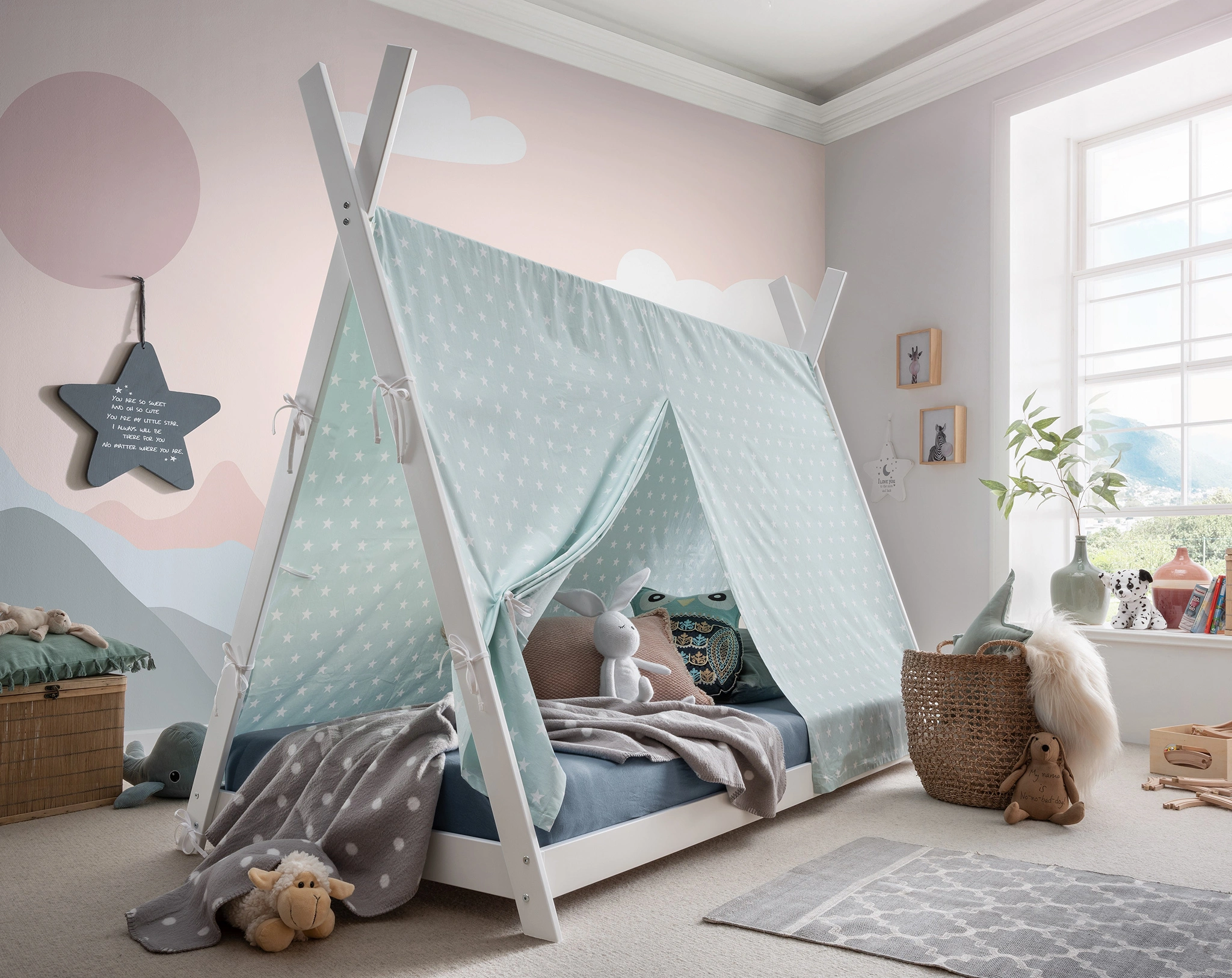 Tipibett PINOCCHIO 90 x 200 cm (Farbe: weiß)