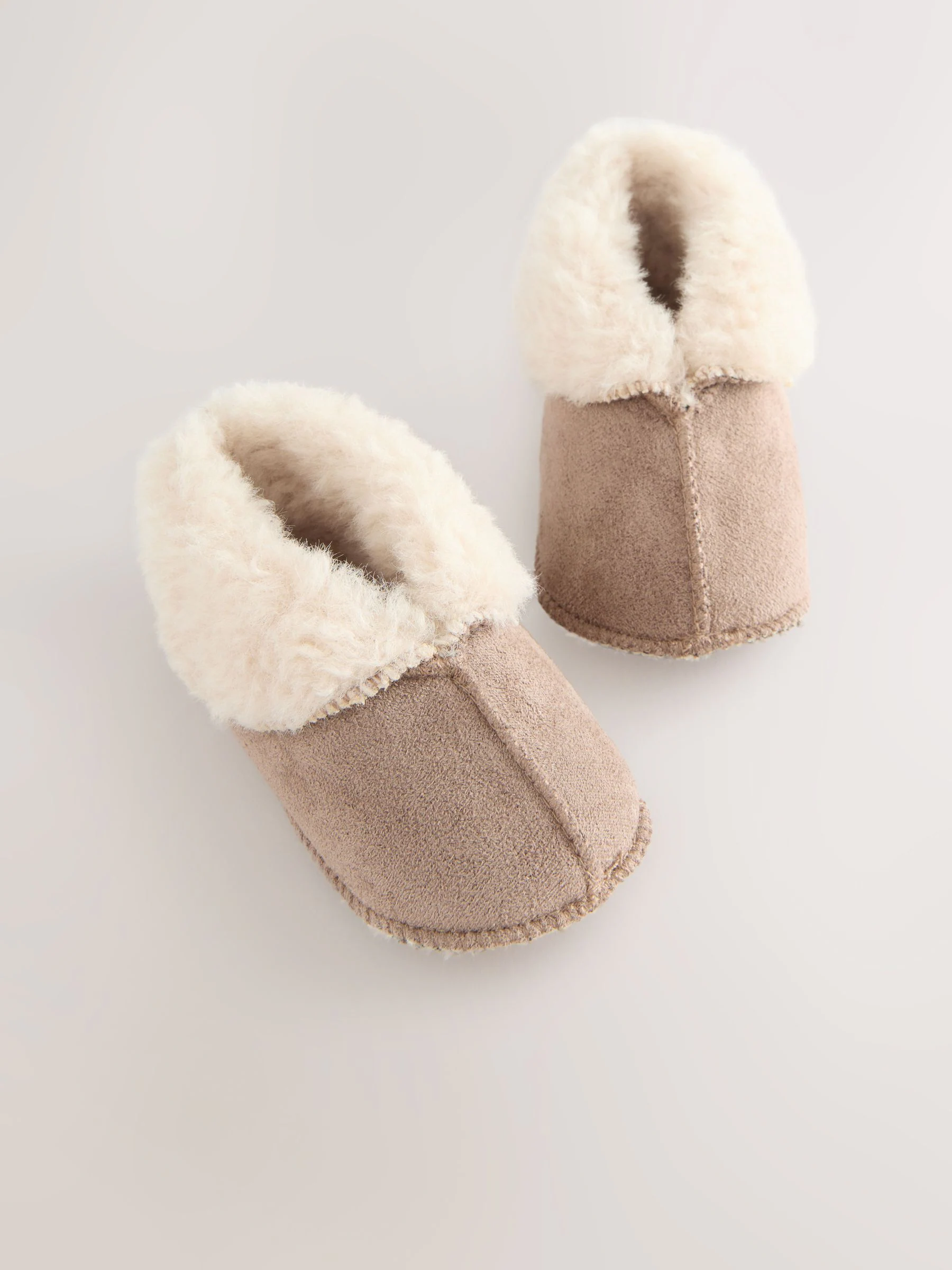 Naturel bruin - Baby laarsjes met warme voering (0-2mnd)