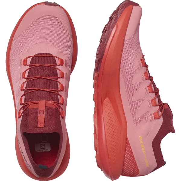 Chaussure trail SALOMON PULSAR TRAIL PRO W TEA ROSE/BIKING RED/BLAZING ORANG