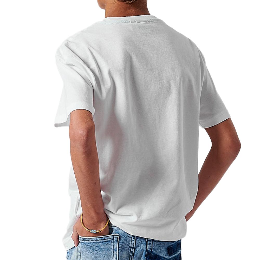 Kaporal T-shirt Blanc Garçon Kaporal OWANE24B11-NAV