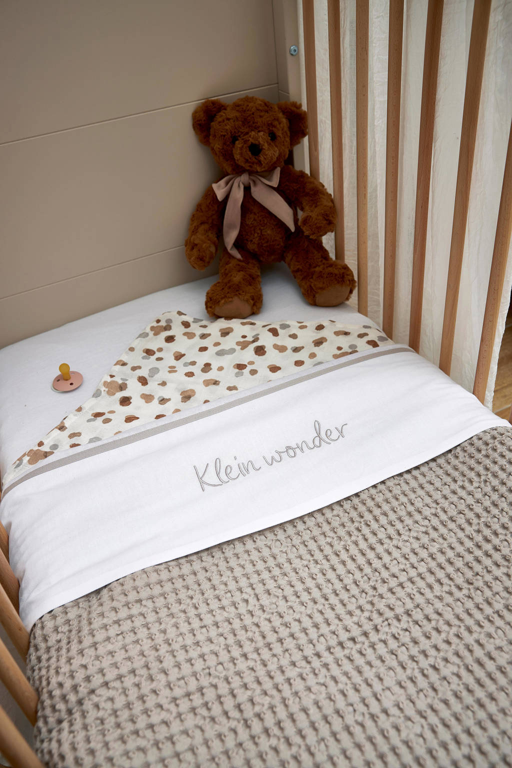 baby wieglaken 'Klein Wonder'greige