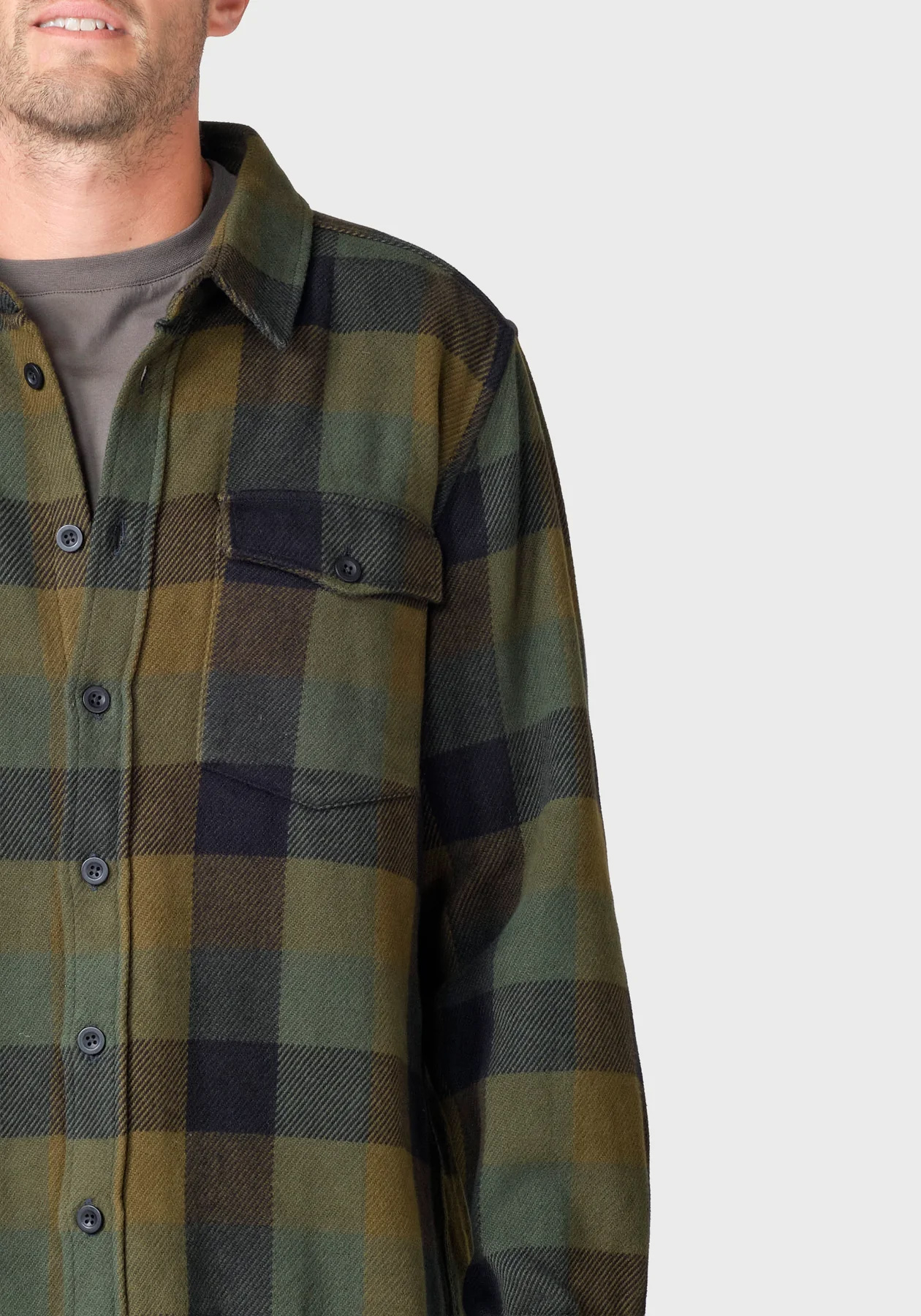 Klitmøller Collective Overshirt Casper Shirt Olive Check