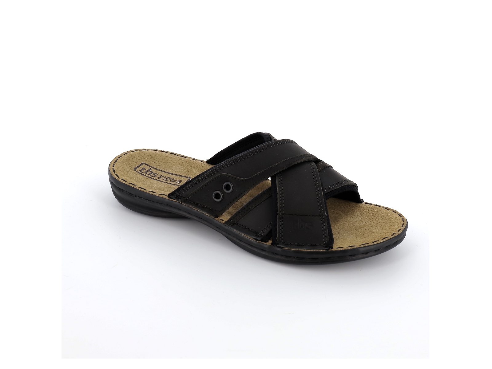 Tbs-GAETHAN Cuir gras Noir