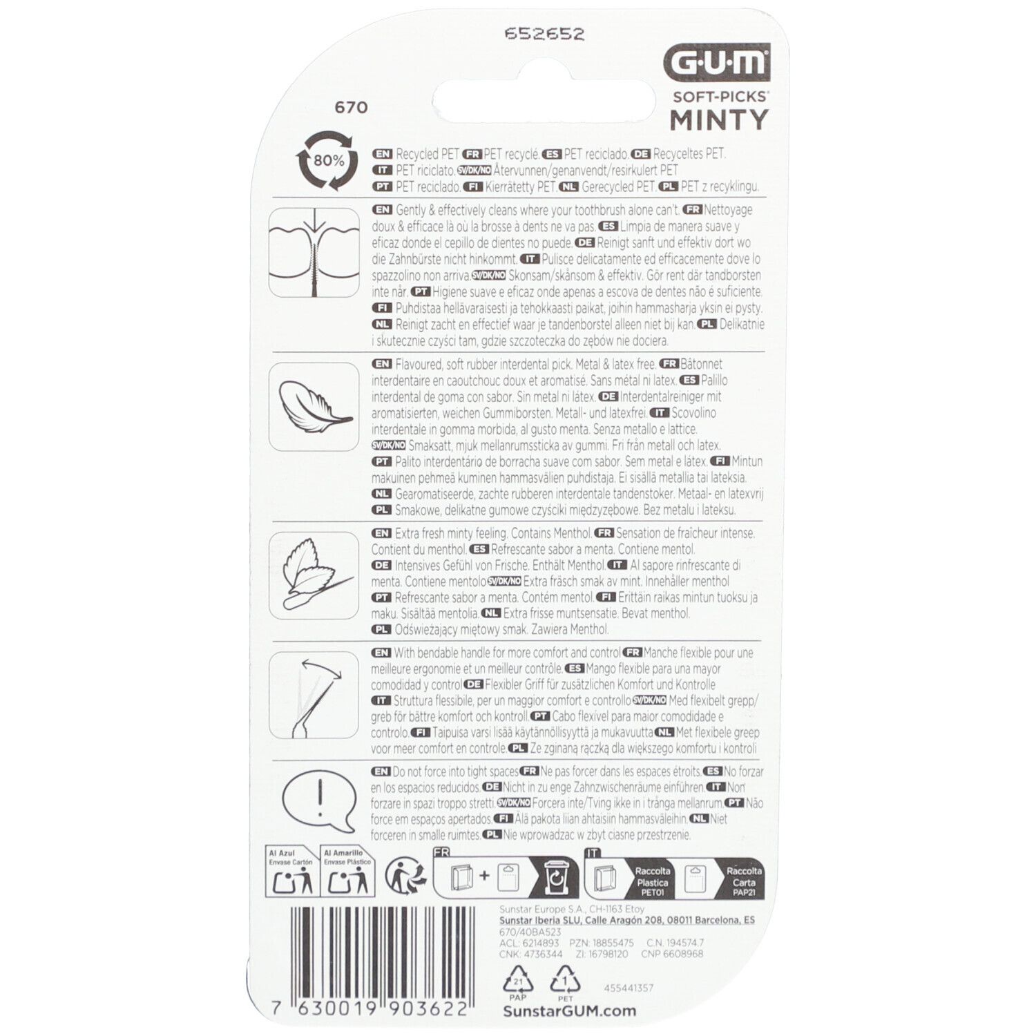 GUM® SOFT-PICKS® COMFORT FLEX Mint Medium Interdentalbürsten