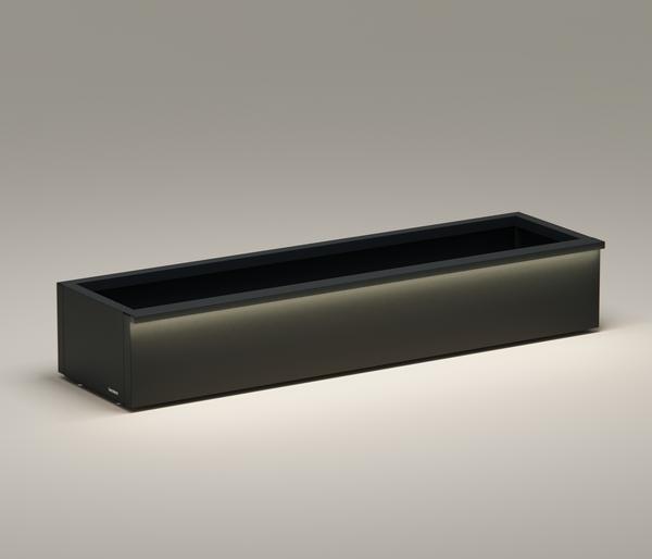 Herstera Metall-Pflanzkasten Cube Xic LED,