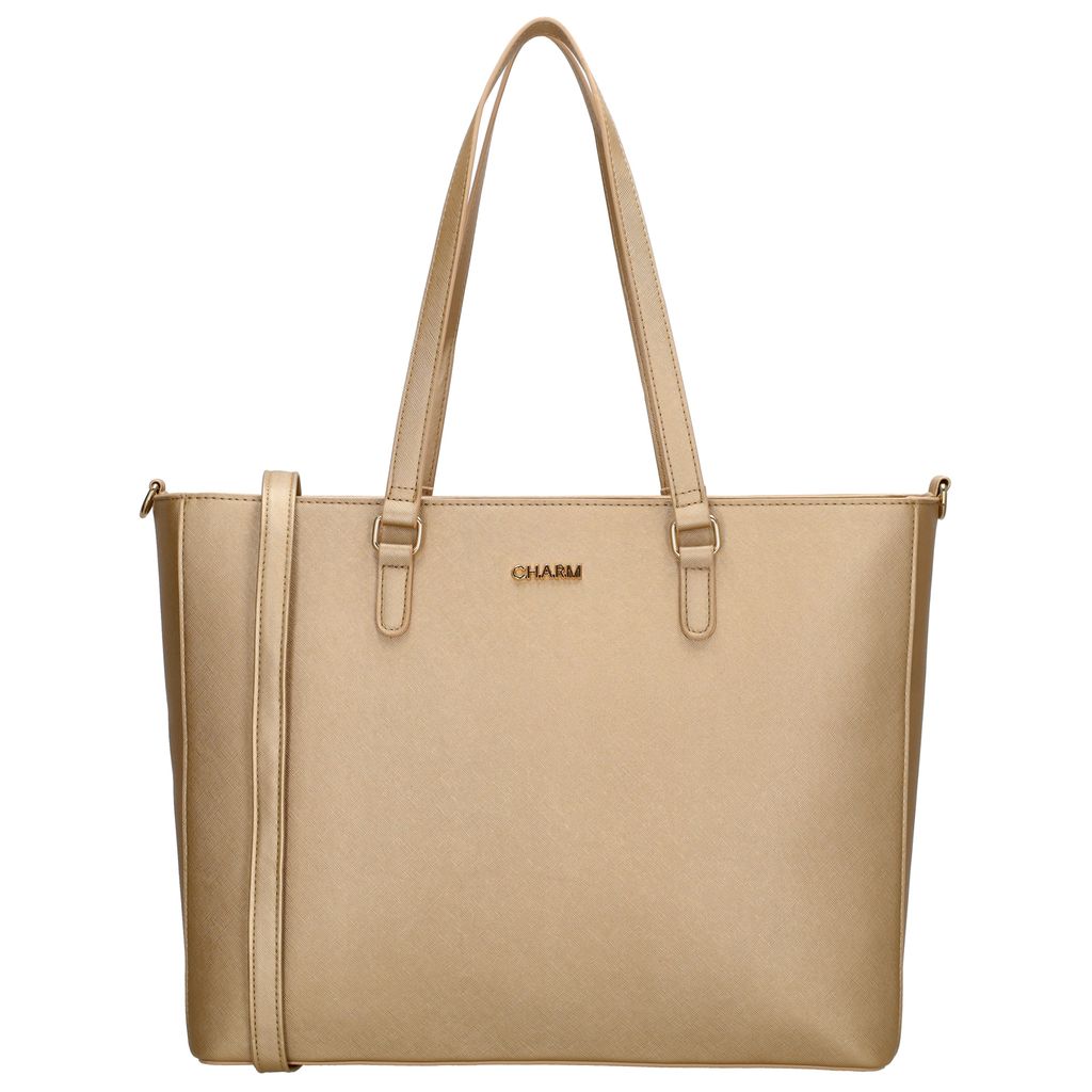 Charm London Birmingham Shopper 15,6 Inch Licht Goud