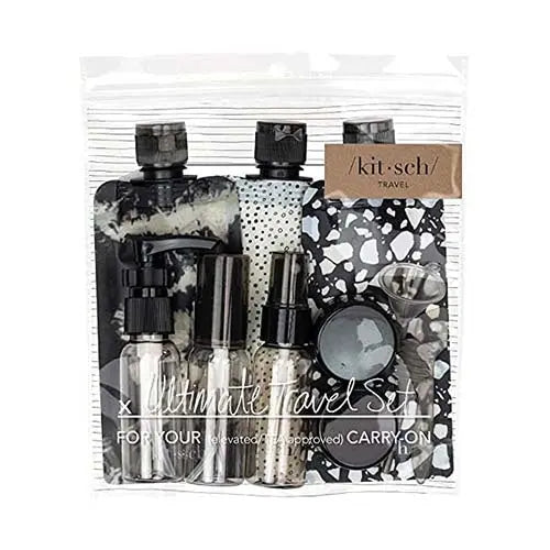 Ultimate Travel Set 11pcs Black & Ivory