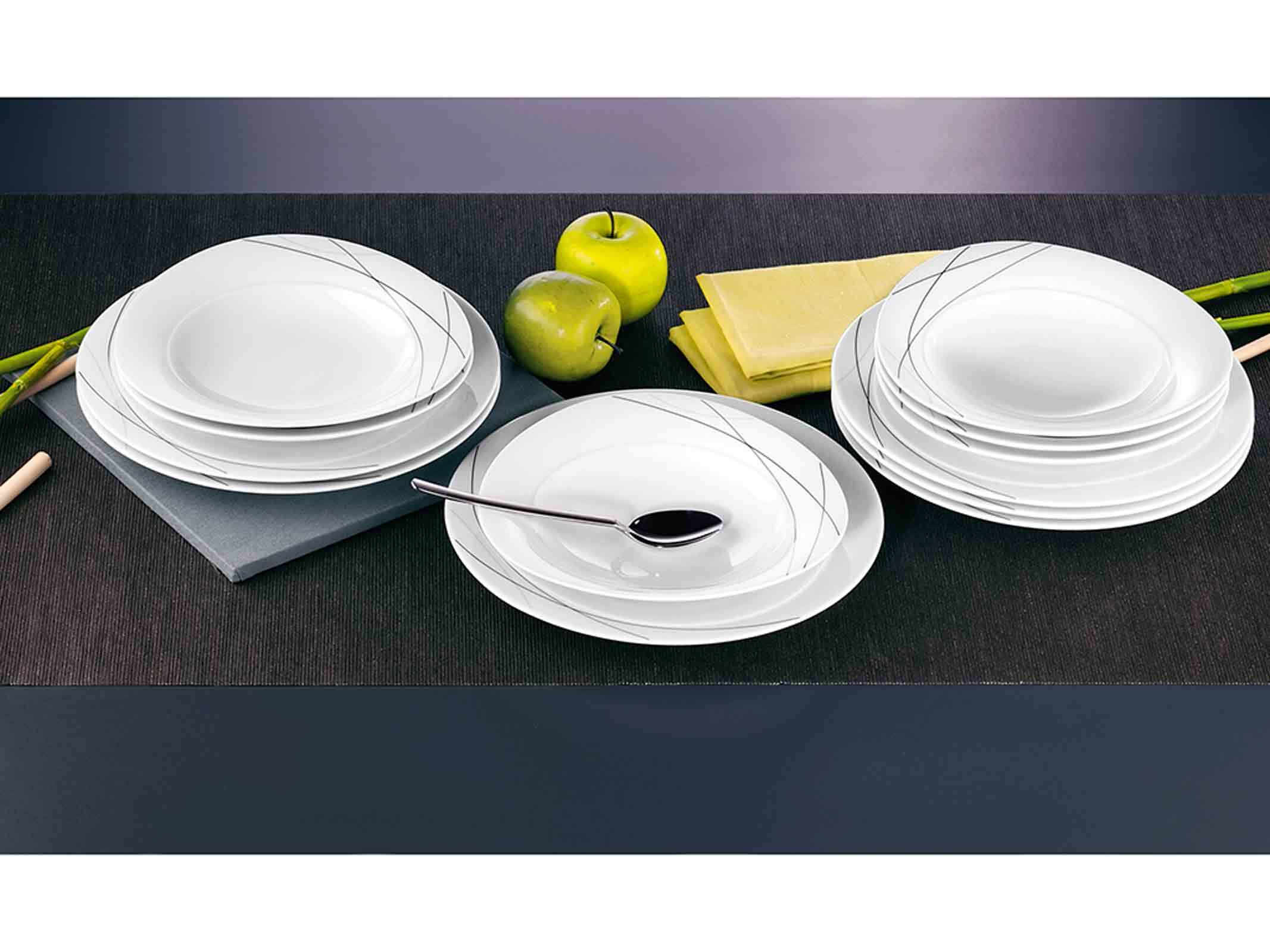 Seltmann Weiden Tafelservice Trio Highline 12er Set