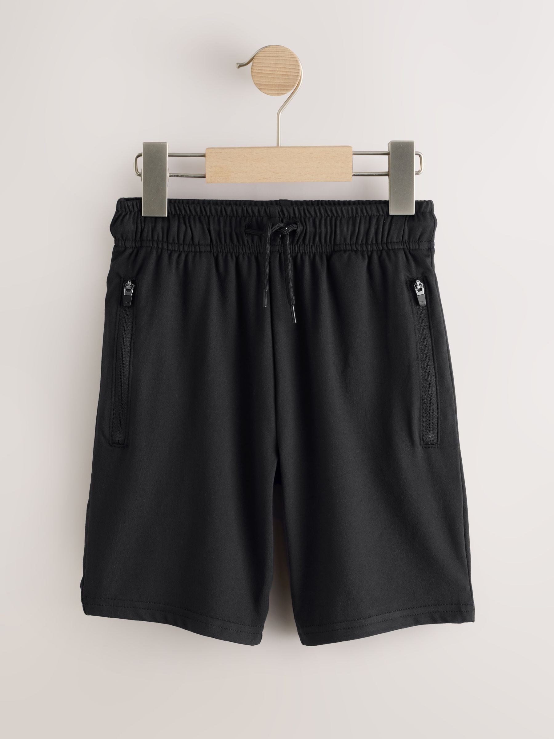 Zwart - Lichtgewicht sportshorts (3-16jr)