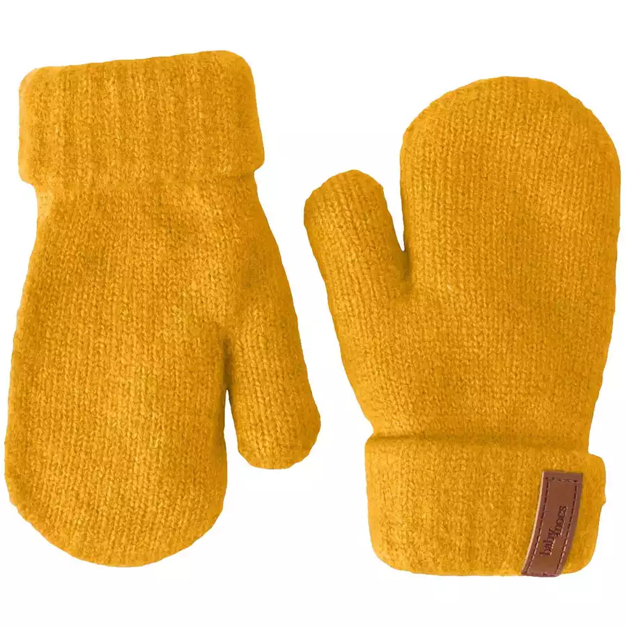 BabyMocs Handschuhe Vegan senfgelb