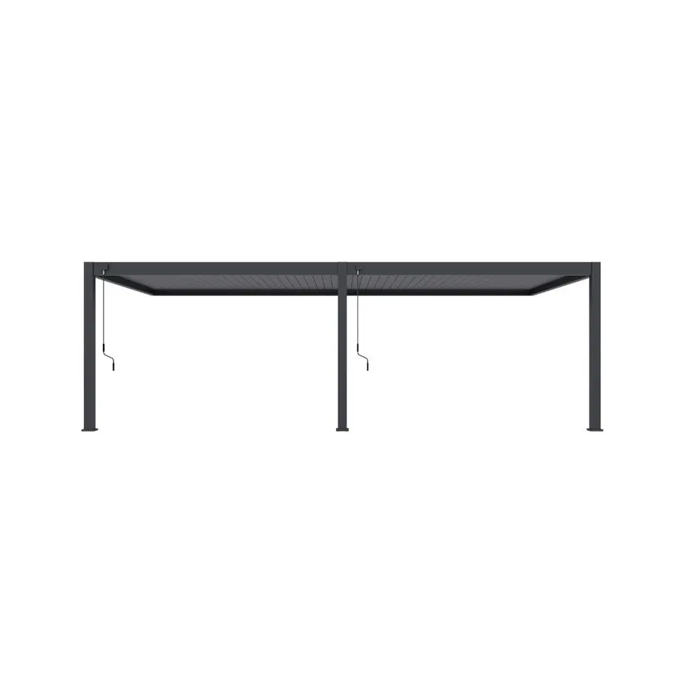 Orion Premium overkapping muur 400 x 800 cm antraciet