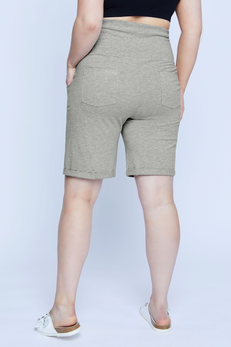 Bellieva-Shorts, Umstandshose, Elastikbund, Biobaumwolle, GOTS