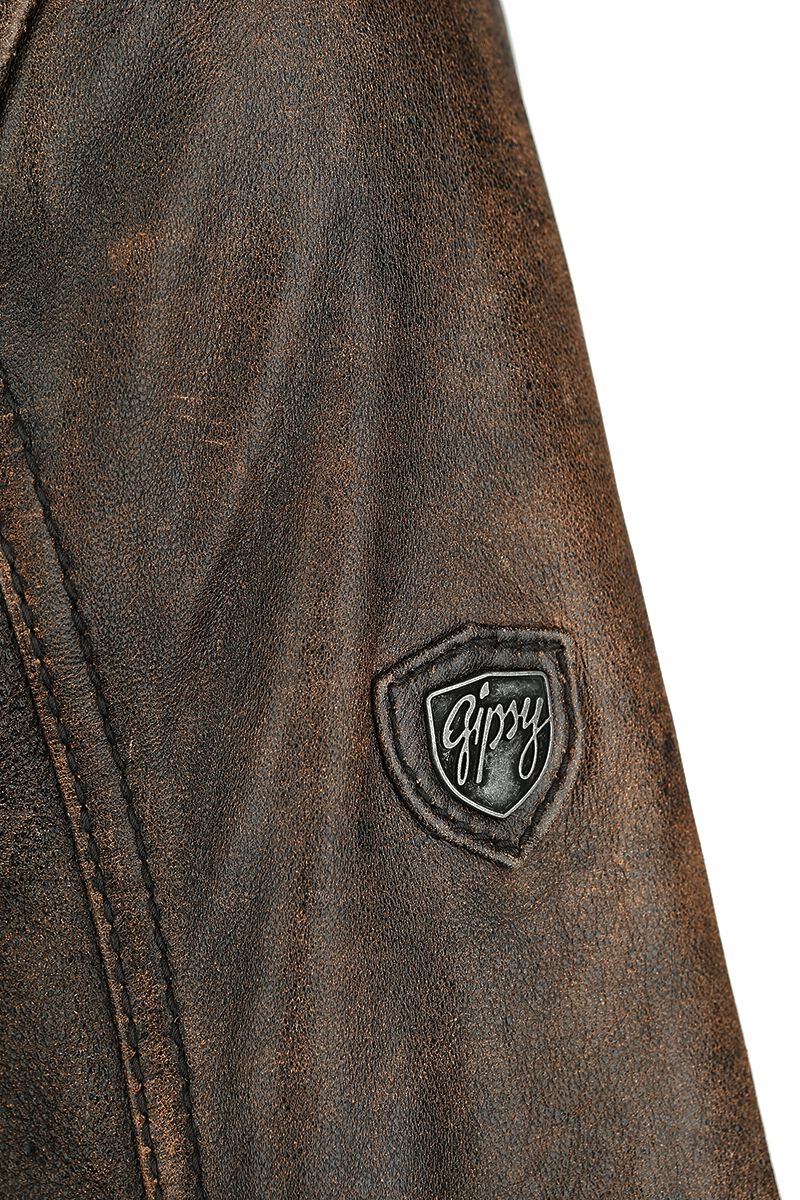 Marvin Slim Fit LANTV | Gipsy Veste en cuir