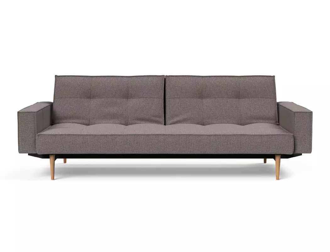 Schlafsofa mit Armlehnen Splitback Styletto hell