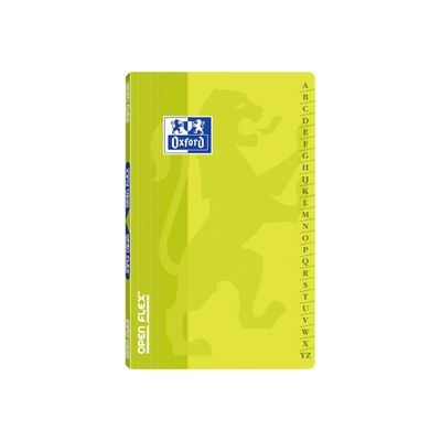 Oxford OpenFlex - Répertoire 9 x 14 cm - 96 pages - petits carreaux (5x5 mm) - disponible dans différentes couleurs