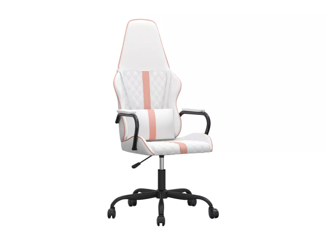 Chaise de jeu Blanc et rose Similicuir