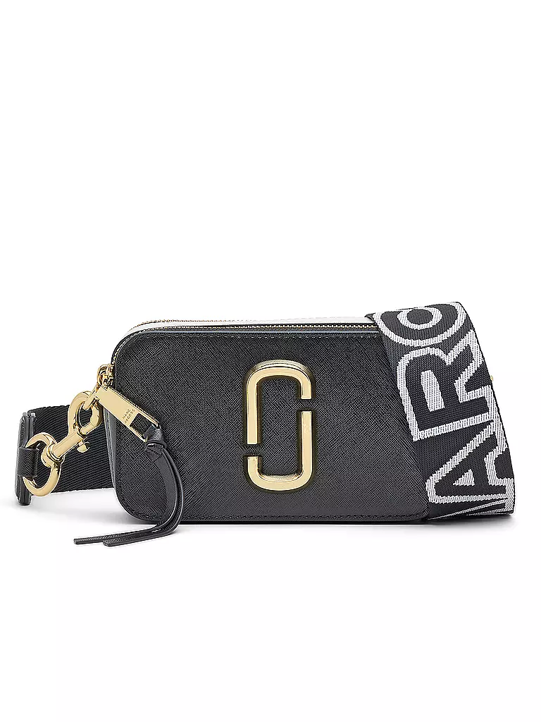 MARC JACOBS Ledertasche - Mini Bag THE SNAPSHOT schwarz
