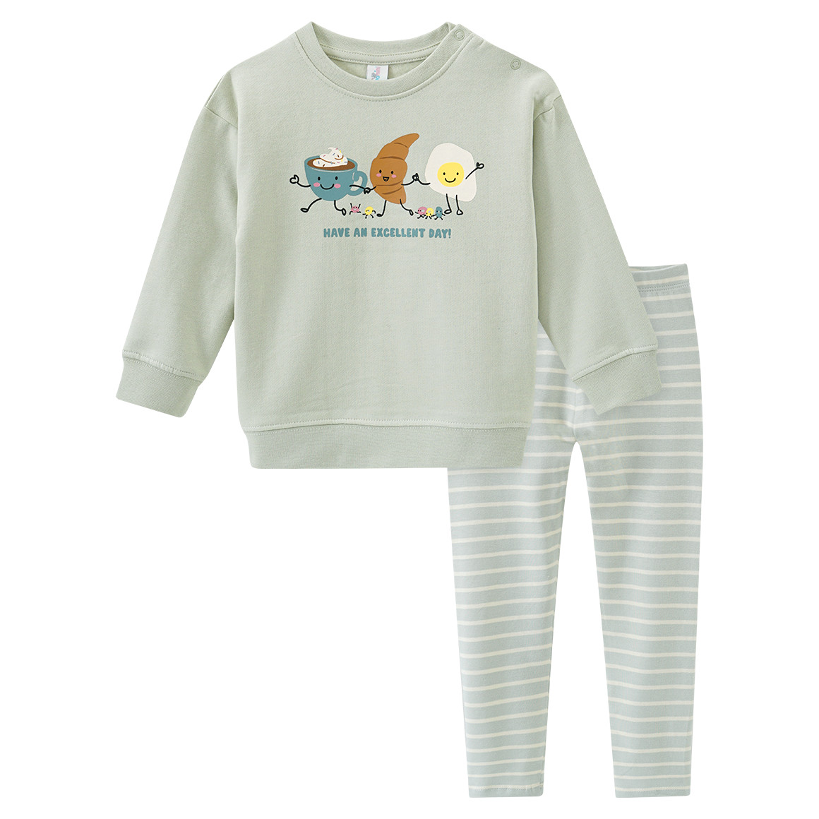 Topomini Baby Sweatshirt und Leggings im Set mintgrün
