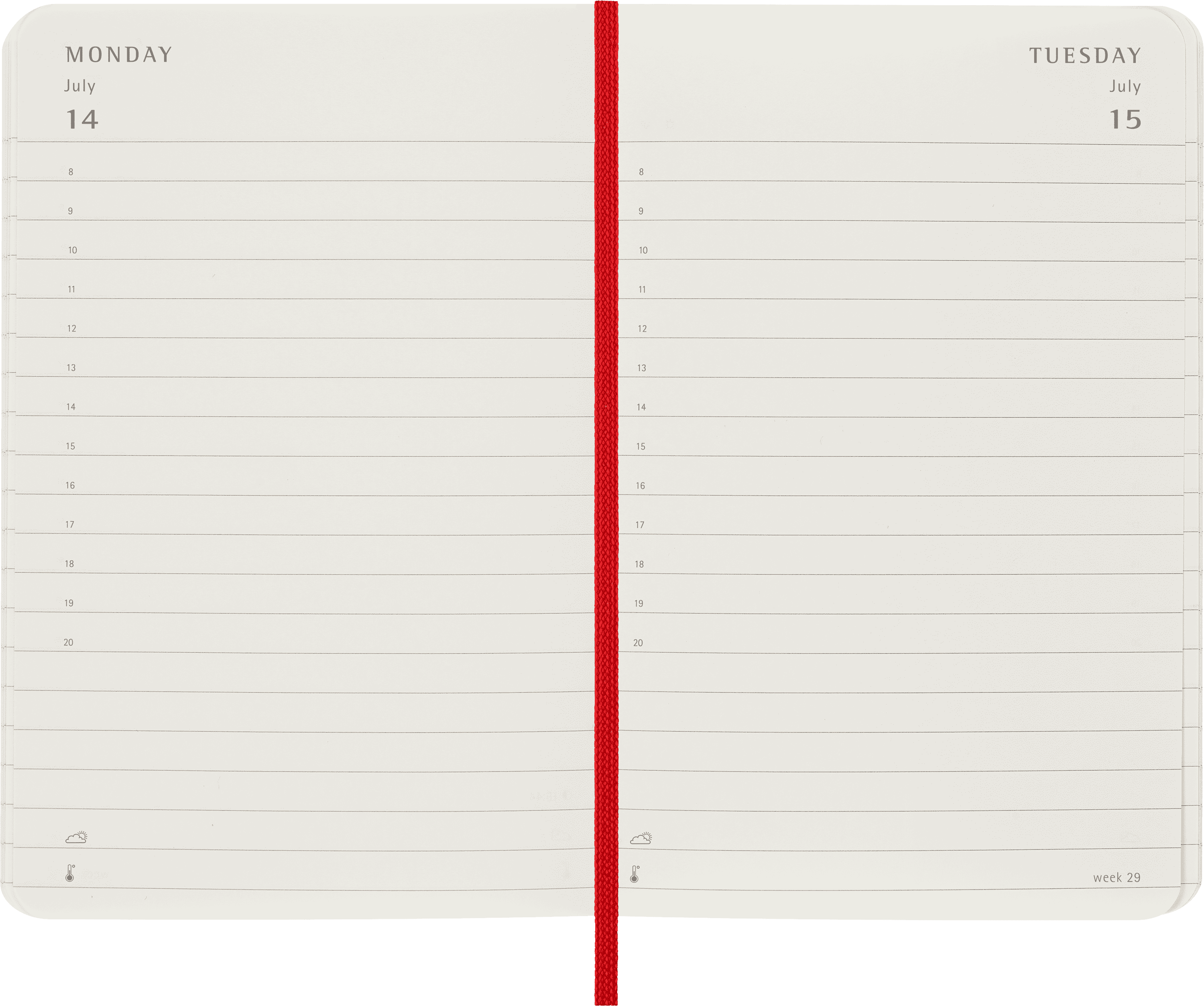 Classic Planner 2025 Pocket Daily, soft cover, 12 months
