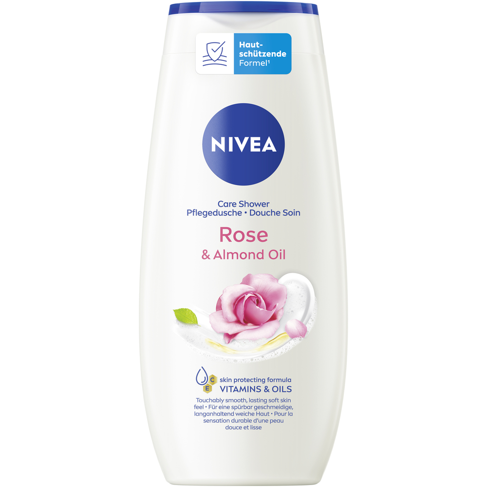 Nivea Pflegedusche<br>250 ml, Flasche, Rose & Almond Oil