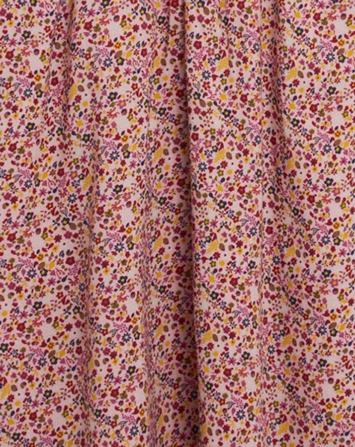 Langarm-Kleid MINI DITZY FLOWER geblümt in print rosa