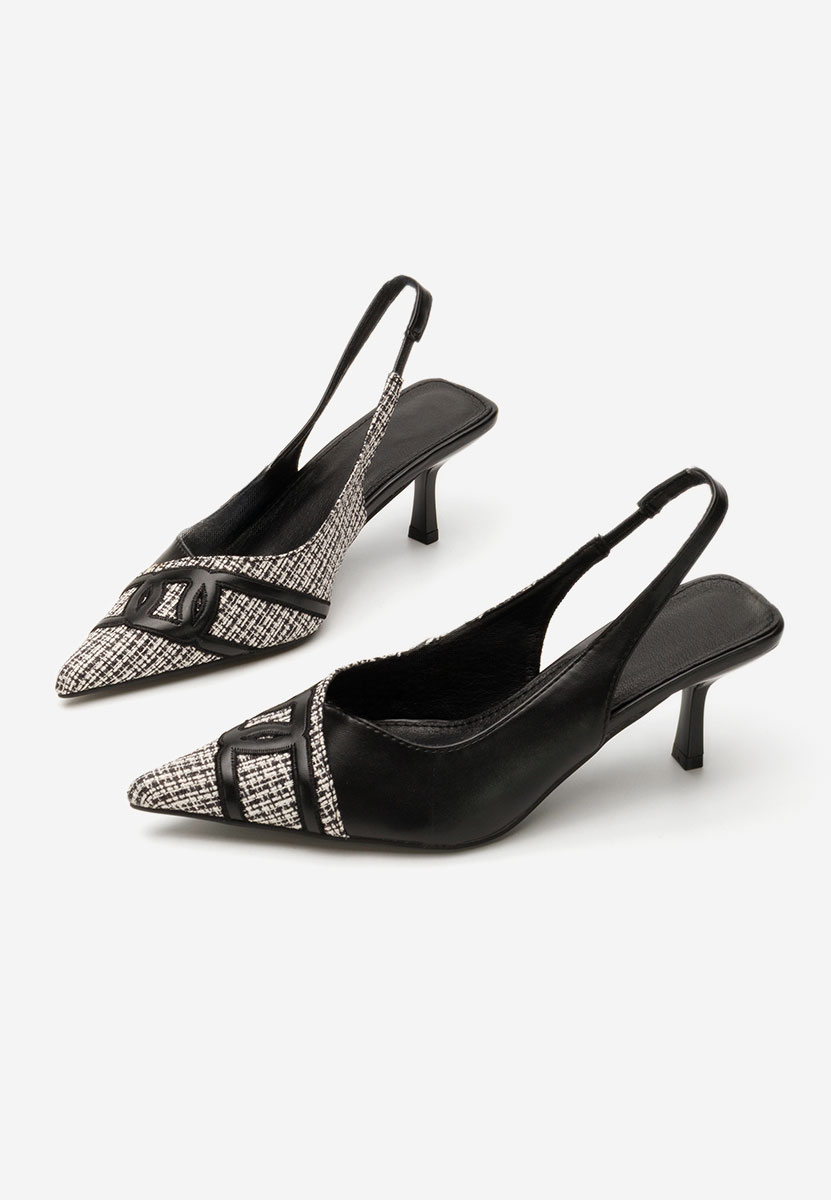Chaussures slingback noirs Vivyana
