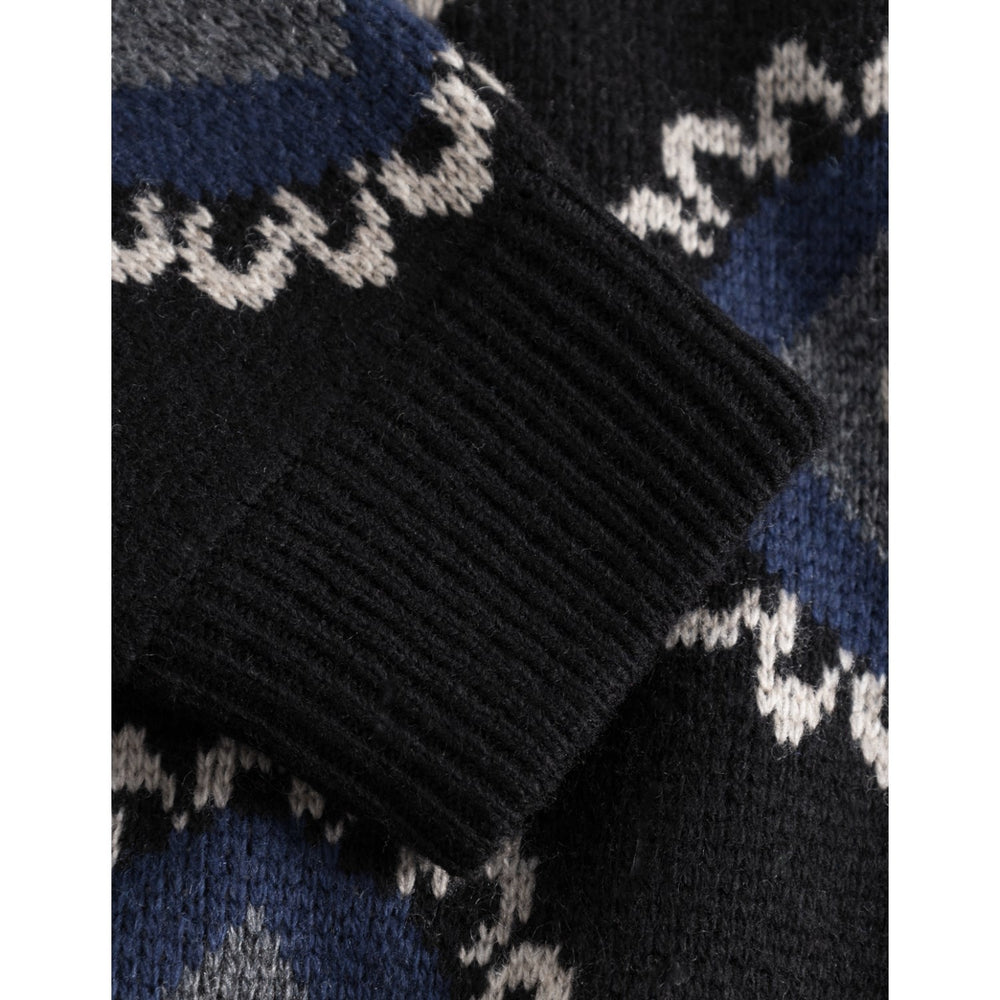 Køb Les Deux Kids Black/Blueprint Aro Paisley Roundneck Kids
