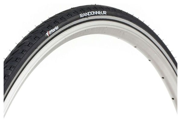 PNEU VTT URBAIN 26 X 1.75 VITTORIA RANDONNEUR NOIR TR (47-559) FLANC REFLEX