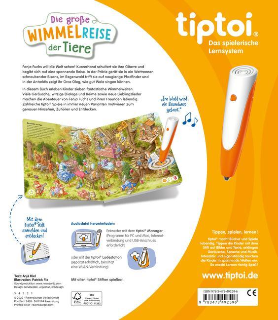 tiptoi® Die große Wimmelreise der Tiere