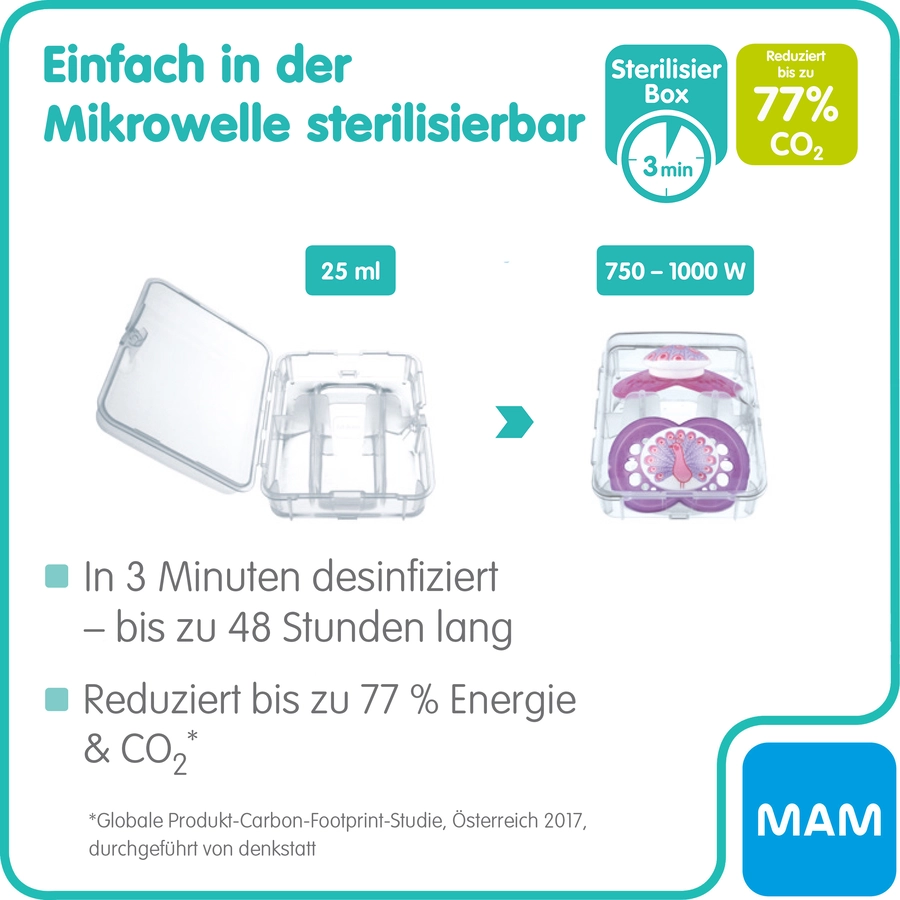 MAM Schnuller Perfect aus Silikon 6 - 16 Monate, TigerHugs