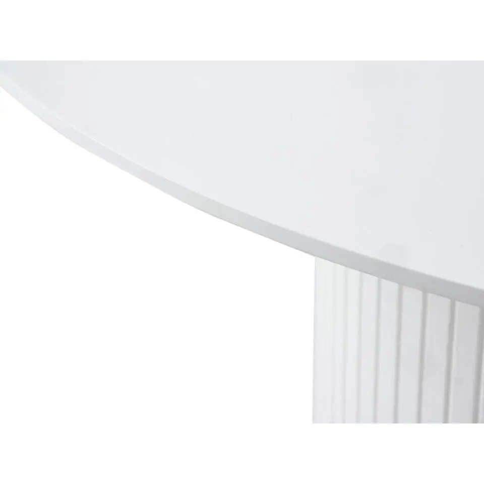 Eettafel Uitschuifbaar Wit - Ø120-167cm - Nola