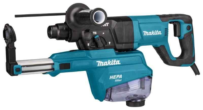 Makita HR2663 230 V Combihamer met stofafzuigunit, in koffer