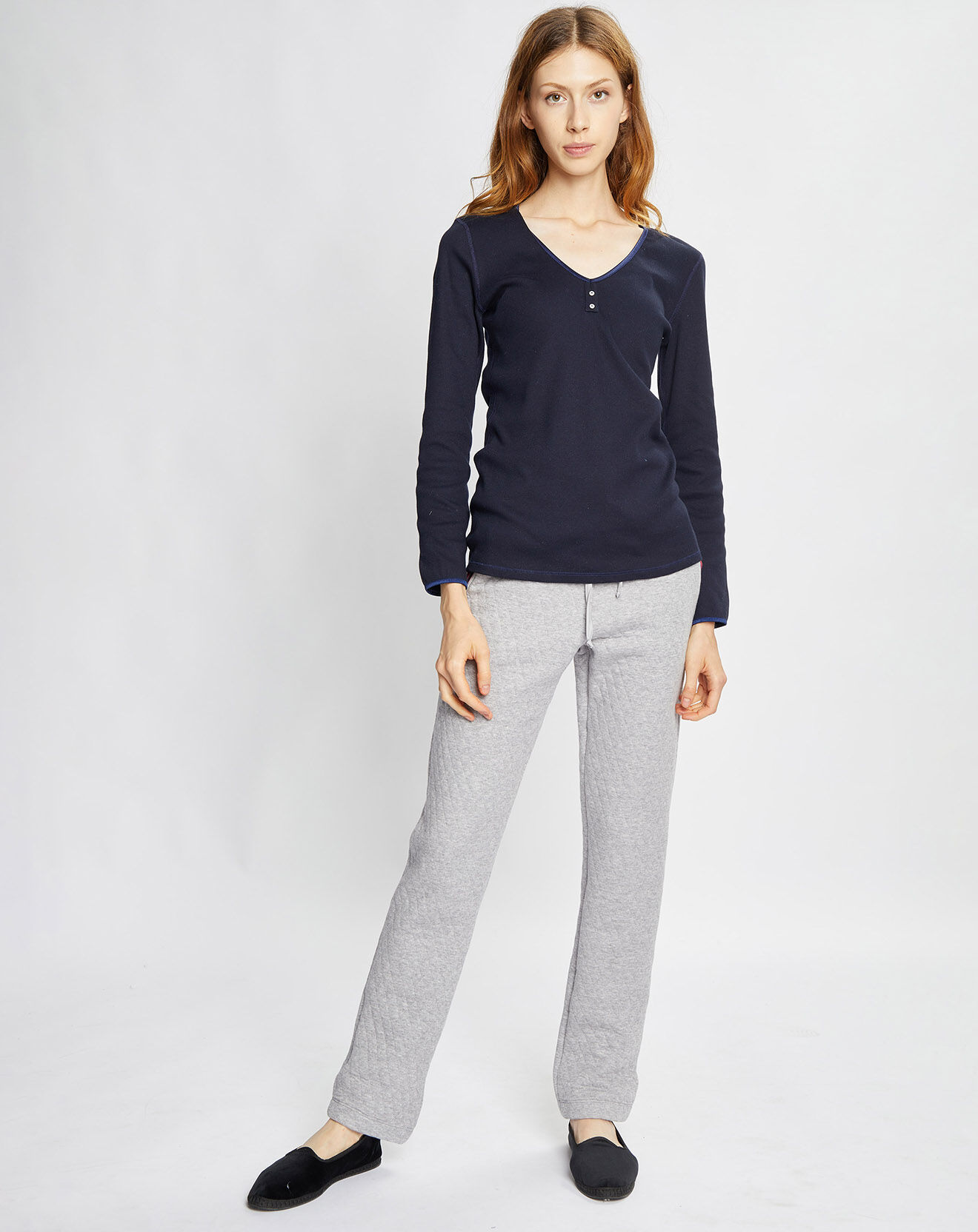 Le Chat Pantalon Wellness gris chiné