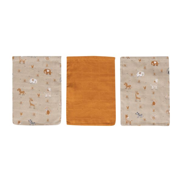 Bebe-Jou Steppe Hydrofiel Washand 3 Stuks