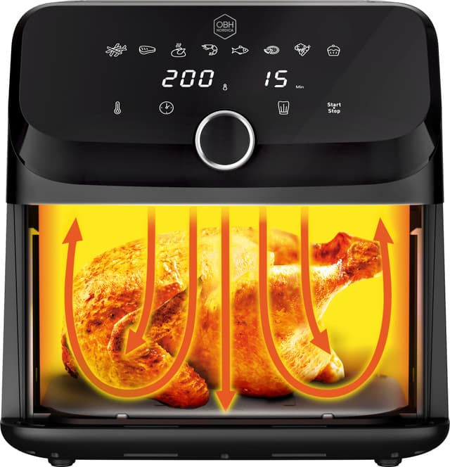 OBH Nordica Easy Fry Mega airfryer AG8558N0 (sort)
