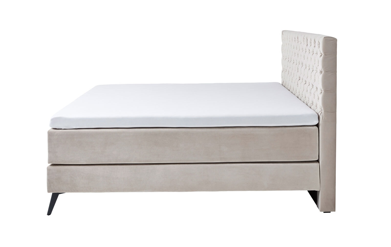 Boxspringbett LA MAISON 160 x 200 cm H2 beige