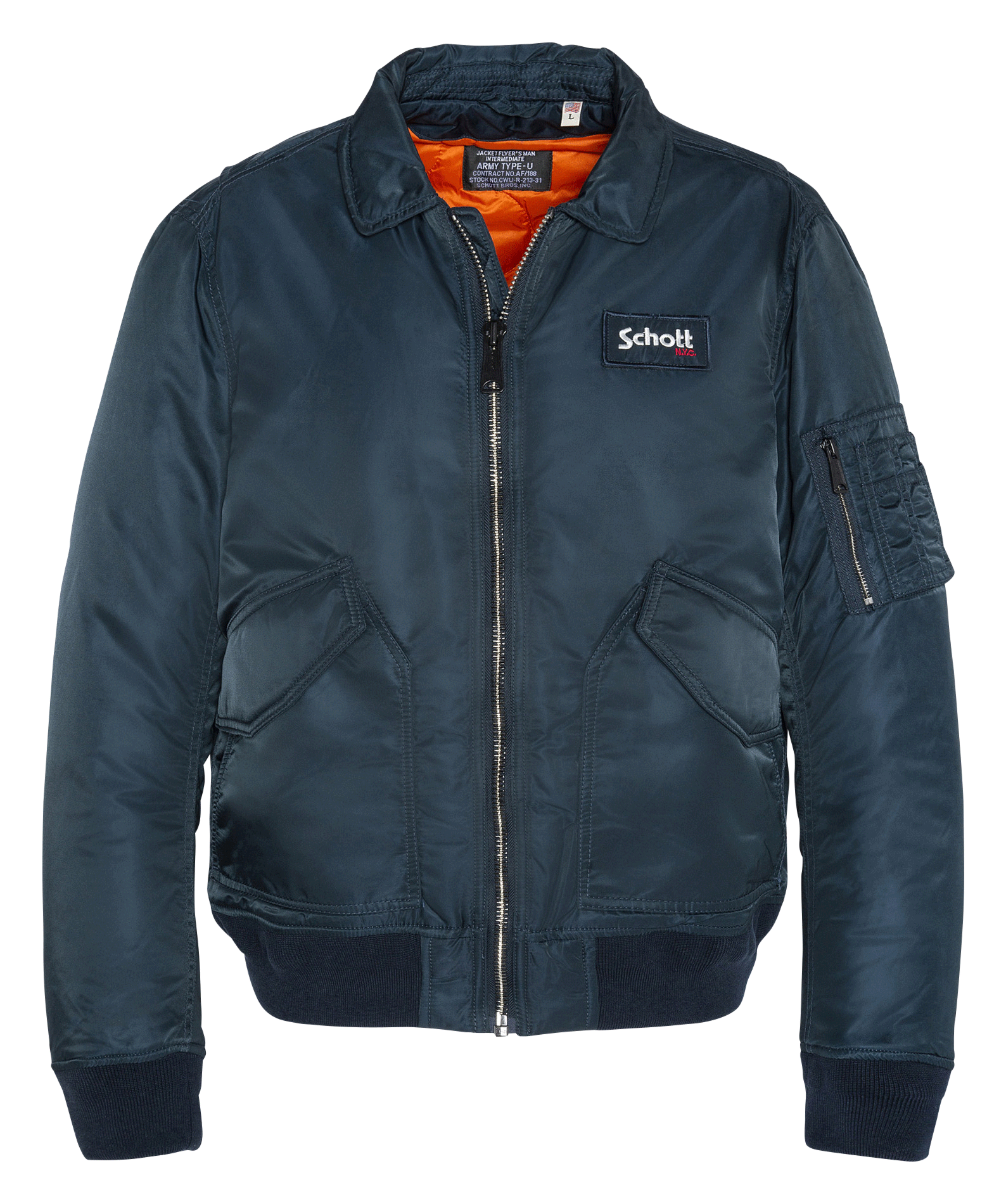 Blouson col classique | Bleu