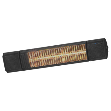 Heat and Beat zwart 2000 Watt