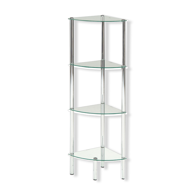 Badeckregal - verchromt - Metall - 30 cm breit