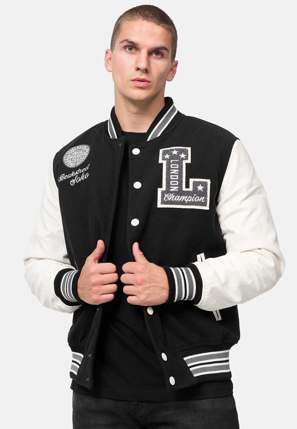 Lonsdale Herren College Jacke WATERSTEIN