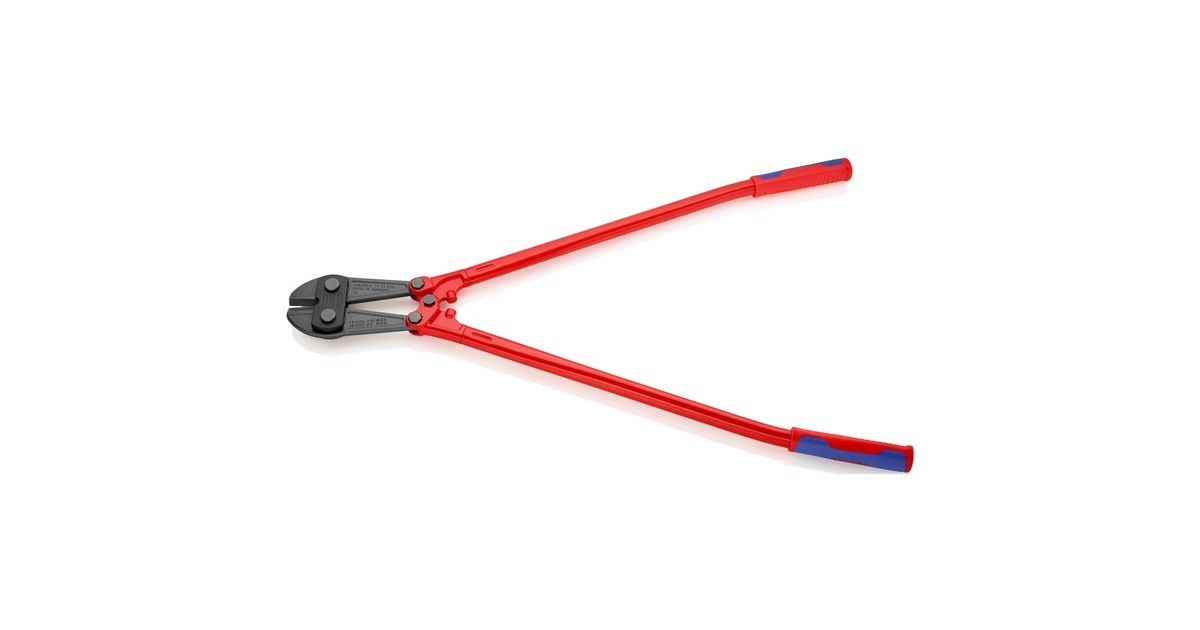 KNIPEXBoutensnijder 71 72 910 kniptang  (Rood/blauw, MIddensnijder, Geschroefd scharnier)